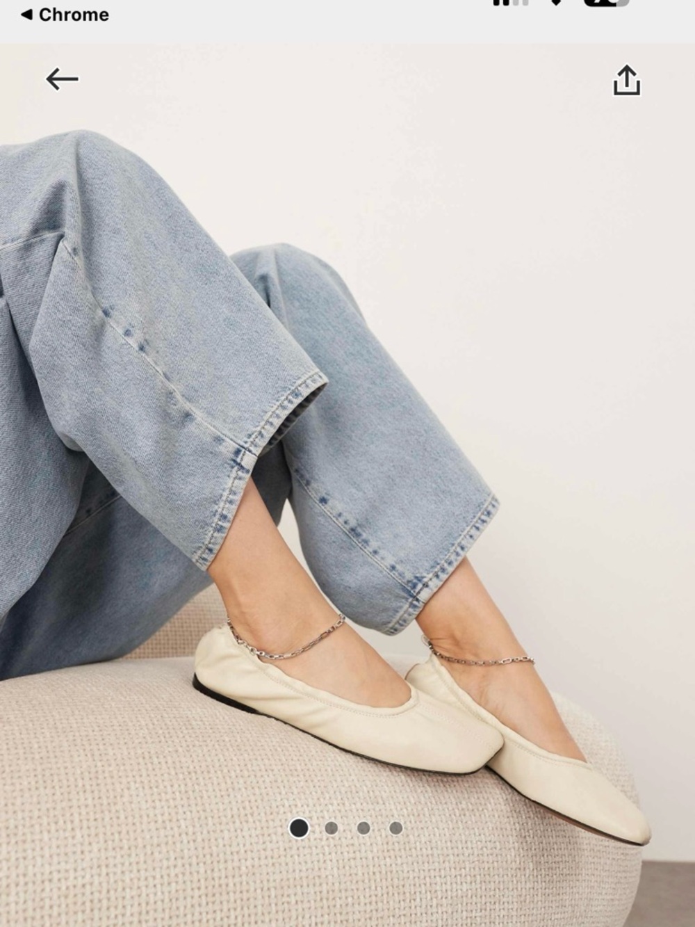 ASOS Cream Ballet Flats - Soft Slip-On Style